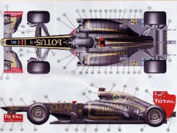 Tameo TMK 412 Lotus E20 F.1 Renault Winner Abu Dhabi  2012