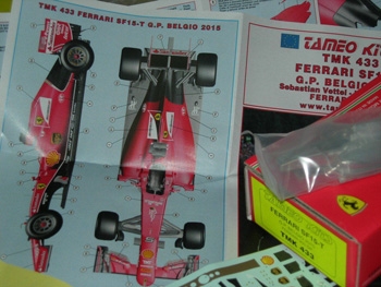 Tameo TMK 433 Ferrari SF15-T F.1 GP Belgio 2015 900 Ferrari GP